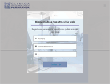 Tablet Screenshot of clinicapenaranda.com